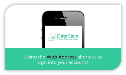 Link to video guide showing how to use DataCave to log into your online accounts without entering your username and password