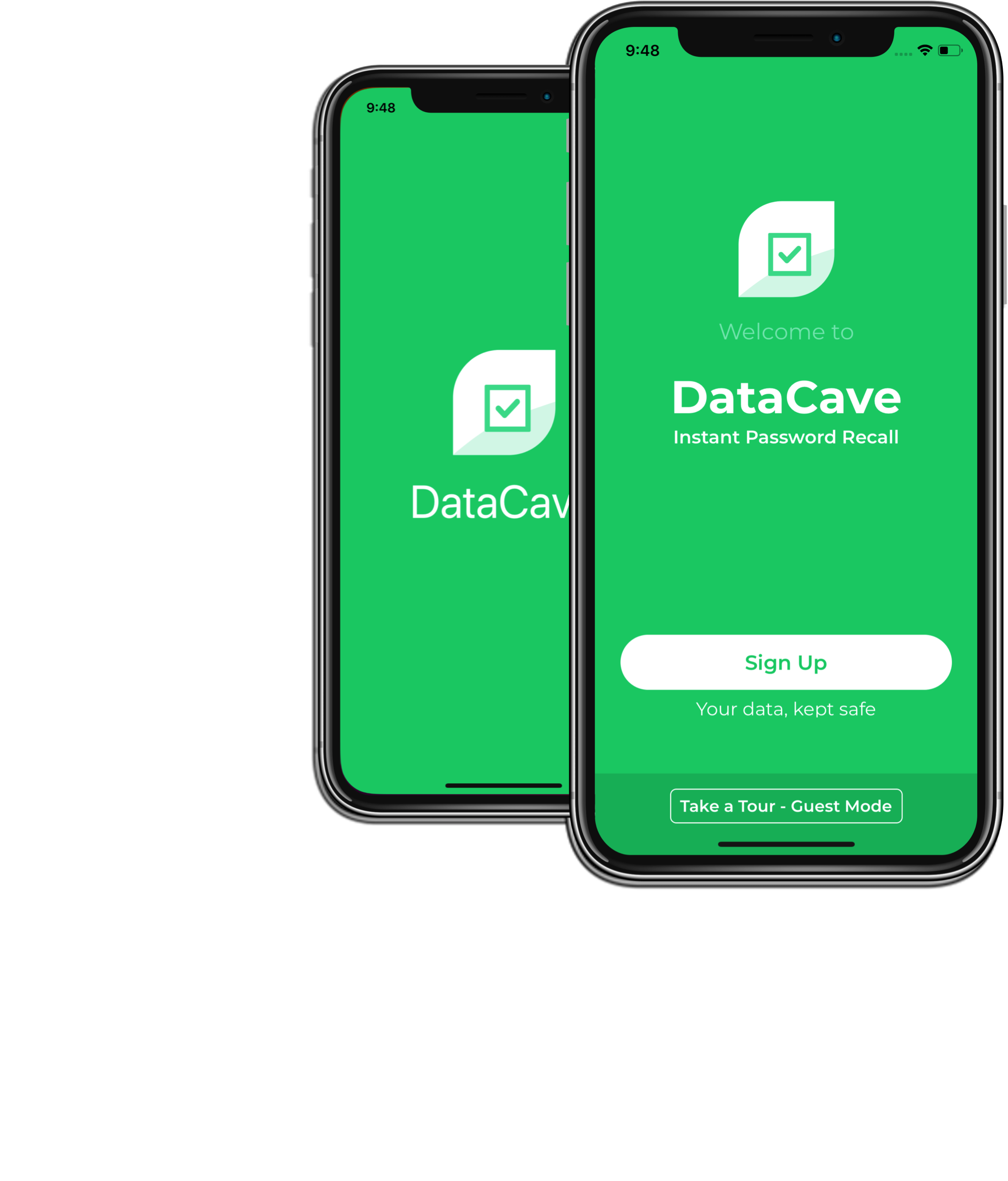 DataCave Sign Up screen